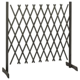 OGRODOWY PŁOT KRATKOWY SZARY 180X100CM LITE DREWNO JODŁOWE