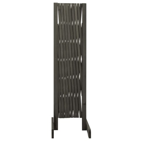 OGRODOWY PŁOT KRATKOWY SZARY 180X100CM LITE DREWNO JODŁOWE