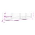 OGRODZENIE GABIONOWE Z 5 SŁUPKAMI ŻELAZO 500X20X100CM