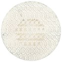 OKRĄGŁY STOLIK BISTRO STYL VINTAGE METALOWY 40X70CM BIAŁY