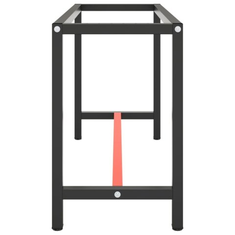 RAMA DO STOŁU ROBOCZEGO CZERWONO-CZARNA 140X50X79CM METAL