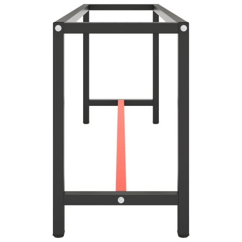RAMA DO STOŁU ROBOCZEGO CZERWONO-CZARNA 190X50X79CM METAL