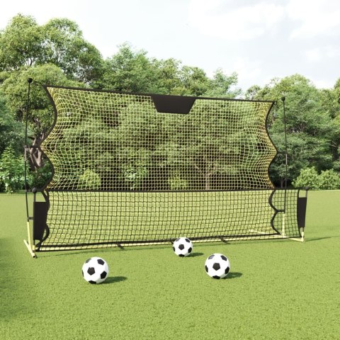 REBOUNDER PIŁKARSKI CZARNO-ŻÓŁTY 183X85X120CM POLIESTER