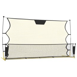 REBOUNDER PIŁKARSKI CZARNO-ŻÓŁTY 183X85X120CM POLIESTER