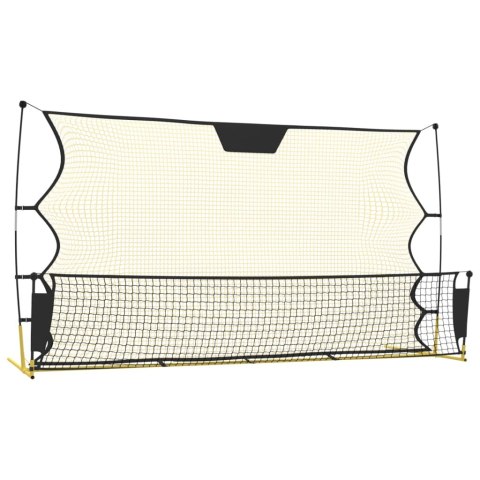 REBOUNDER PIŁKARSKI CZARNO-ŻÓŁTY 183X85X120CM POLIESTER