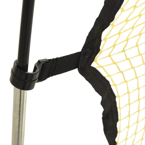 REBOUNDER PIŁKARSKI CZARNO-ŻÓŁTY 183X85X120CM POLIESTER