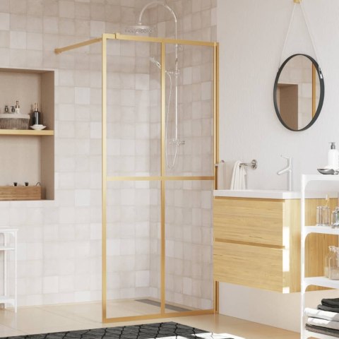 ŚCIANKA PRYSZNICOWA PRZEZROCZYSTE SZKŁO ESG ZŁOTA 80X195CM