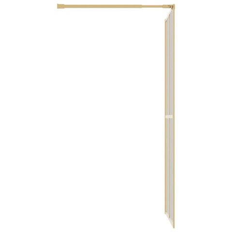 ŚCIANKA PRYSZNICOWA PRZEZROCZYSTE SZKŁO ESG ZŁOTA 80X195CM