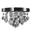 WISZĄCA LAMPA SUFITOWA Z KRYSZTAŁKAMI CHROMOWA