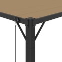 ALTANA Z ŻALUZJOWYM DACHEM 3X4 M, TAUPE, TKANINA I ALUMINIUM