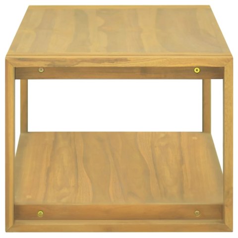 ŁAZIENKOWA PÓŁKA ŚCIENNA 90X45X35CM LITE DREWNO TEKOWE