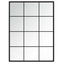 LUSTRA ŚCIENNE 2 SZT. CZARNA RAMA 80X60CM METAL