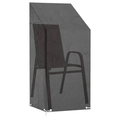 POKROWCE NA KRZESŁA OGRODOWE 2 SZT. 8 OCZEK 65X65X110/150CM