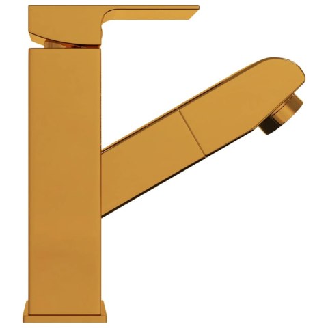 BATERIA UMYWALKOWA Z WYCIĄGANĄ WYLEWKĄ ZŁOTA 157X172 MM