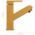 BATERIA UMYWALKOWA Z WYCIĄGANĄ WYLEWKĄ ZŁOTA 157X172 MM