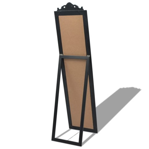 LUSTRO WOLNOSTOJĄCE W STYLU BAROKOWYM 160X40CM CZARNE