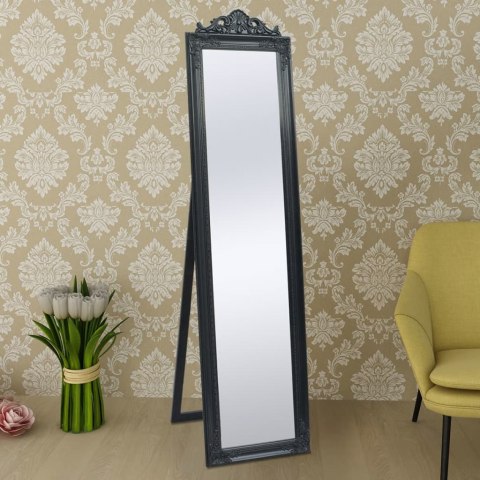 LUSTRO WOLNOSTOJĄCE W STYLU BAROKOWYM 160X40CM CZARNE