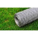 OGRODZENIE Z SIATKI STAL GALWANIZOWANA 25X0,75 M SREBRNE
