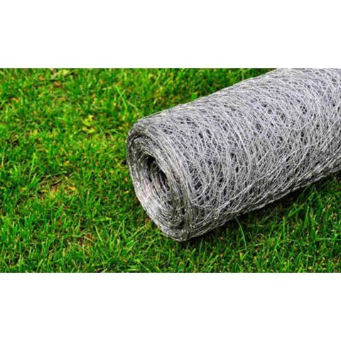 OGRODZENIE Z SIATKI STAL GALWANIZOWANA 25X0,75 M SREBRNE
