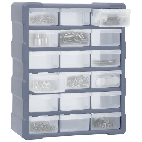 ORGANIZER Z 18 ŚREDNIMI SZUFLADKAMI, 38X16X47 CM