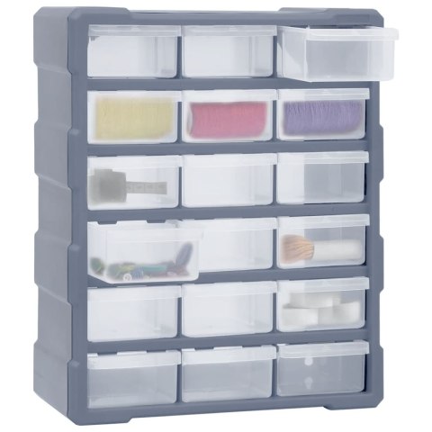 ORGANIZER Z 18 ŚREDNIMI SZUFLADKAMI, 38X16X47 CM