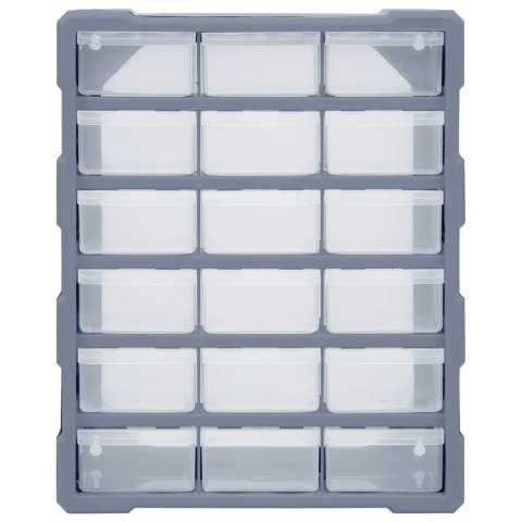 ORGANIZER Z 18 ŚREDNIMI SZUFLADKAMI, 38X16X47 CM