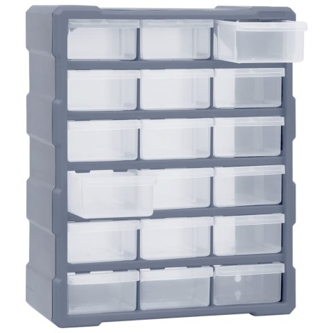 ORGANIZER Z 18 ŚREDNIMI SZUFLADKAMI, 38X16X47 CM