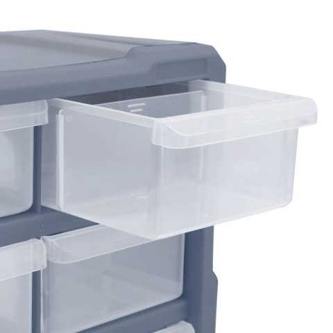 ORGANIZER Z 18 ŚREDNIMI SZUFLADKAMI, 38X16X47 CM