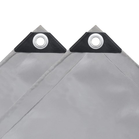 PLANDEKA PŁACHTA 650 G/M² 4X8M SZARA