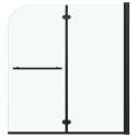 SKŁADANY PARAWAN NAWANNOWY 2 PANELE ESG 120X140CM CZARNY