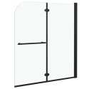 SKŁADANY PARAWAN NAWANNOWY 2 PANELE ESG 120X140CM CZARNY