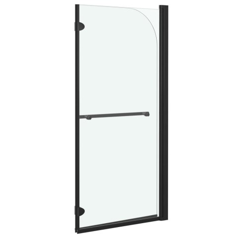 SKŁADANY PARAWAN NAWANNOWY 2 PANELE ESG 120X140CM CZARNY