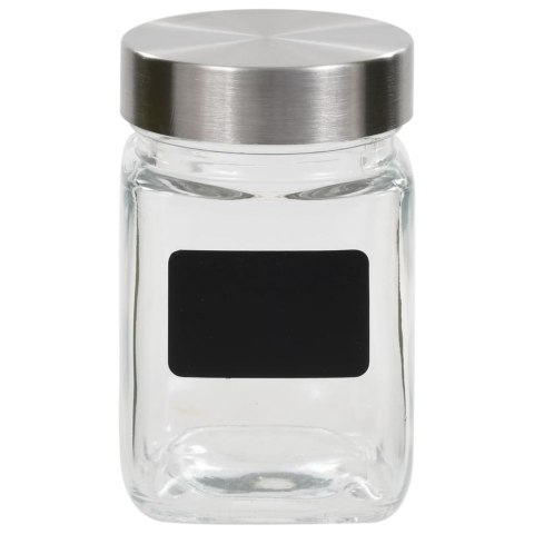 SŁOIKI DO PRZECHOWYWANIA Z NALEPKAMI 24 SZT. 300 ML