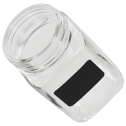 SŁOIKI DO PRZECHOWYWANIA Z NALEPKAMI 24 SZT. 300 ML