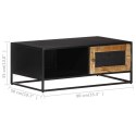 STOLIK KAWOWY 90X50X35CM SUROWE DREWNO MANGO