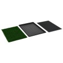 TOALETY DLA ZWIERZĄT Z TACĄ I SZTUCZNĄ TRAWĄ 2 SZT 76X51X3CM