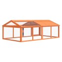 WYBIEG BRĄZOWY 200X112,5X74CM LITE DREWNO SOSNOWE