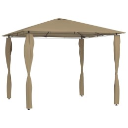 ALTANA Z POKRYCIEM SŁUPKÓW 3X3X2,6 M TAUPE 160 G/M²