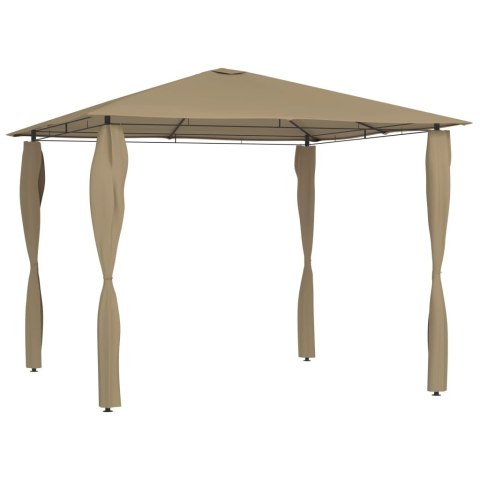 ALTANA Z POKRYCIEM SŁUPKÓW 3X3X2,6 M TAUPE 160 G/M²