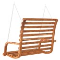 HUŚTAWKA LITE GIĘTE DREWNO W KOLORZE TEKU 126X63X92CM
