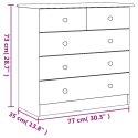 KOMODA ALTA 77X35X73CM DREWNO SOSNOWE