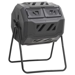KOMPOSTOWNIK DO OGRODU CZARNY 73X64X95CM 160 L
