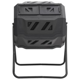 KOMPOSTOWNIK DO OGRODU CZARNY 73X64X95CM 160 L