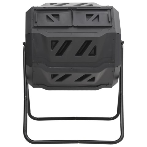 KOMPOSTOWNIK DO OGRODU CZARNY 73X64X95CM 160 L