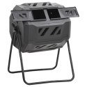 KOMPOSTOWNIK DO OGRODU CZARNY 73X64X95CM 160 L