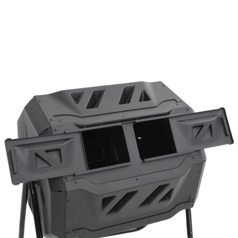 KOMPOSTOWNIK DO OGRODU CZARNY 73X64X95CM 160 L
