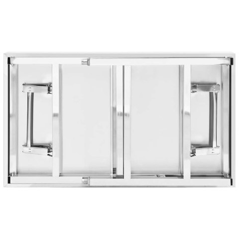 KUCHENNY SKŁADANY STÓŁ ROBOCZY 100X60X80CM STAL NIERDZEWNA