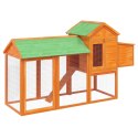 KURNIK BRĄZOWY 193X65X117CM LITE DREWNO SOSNOWE