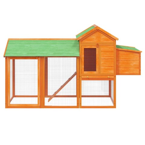 KURNIK BRĄZOWY 193X65X117CM LITE DREWNO SOSNOWE