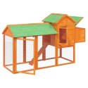 KURNIK BRĄZOWY 193X65X117CM LITE DREWNO SOSNOWE